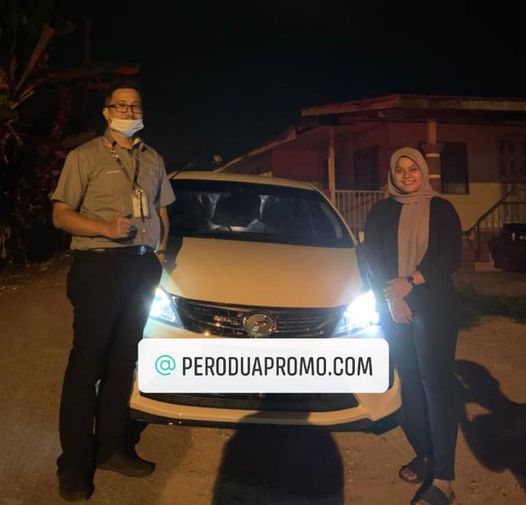 Myvi Adv putih pada Cik Ain di batu 6
