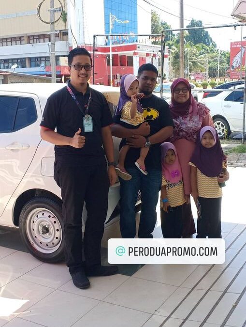 selesai deliver axia E harini untuk Cikgu Kamariah