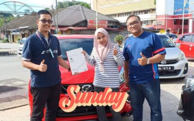 Deliver Pada cik Ros Aida Myvi H auto merah