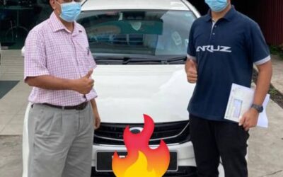 Myvi Adv putih pada wakil cik Alif